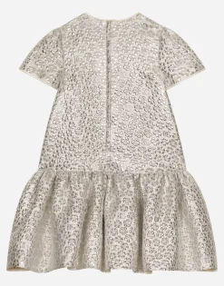 Brocade jacquard dress with DG logo