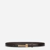 Brushed calfskin belt