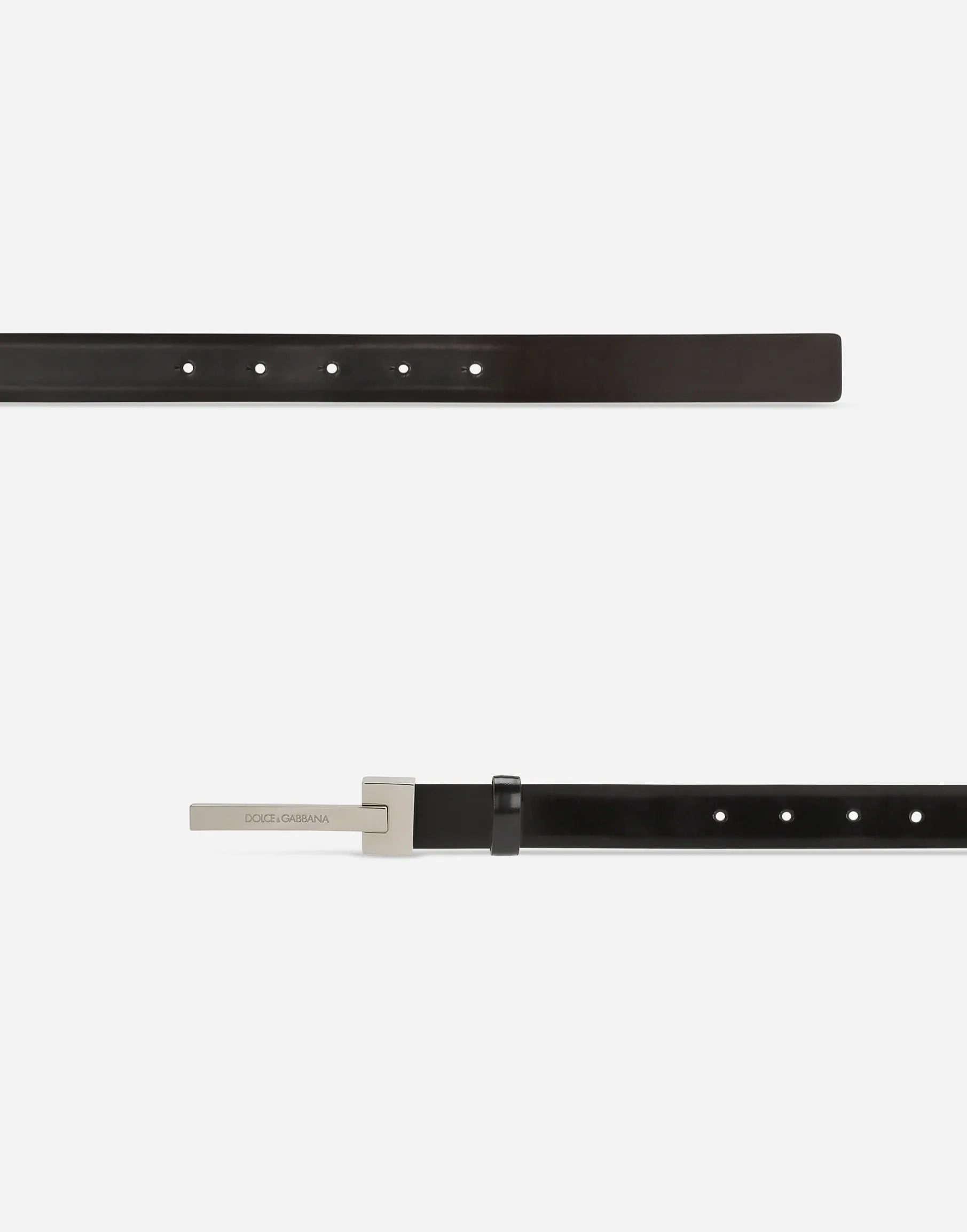 Brushed calfskin belt