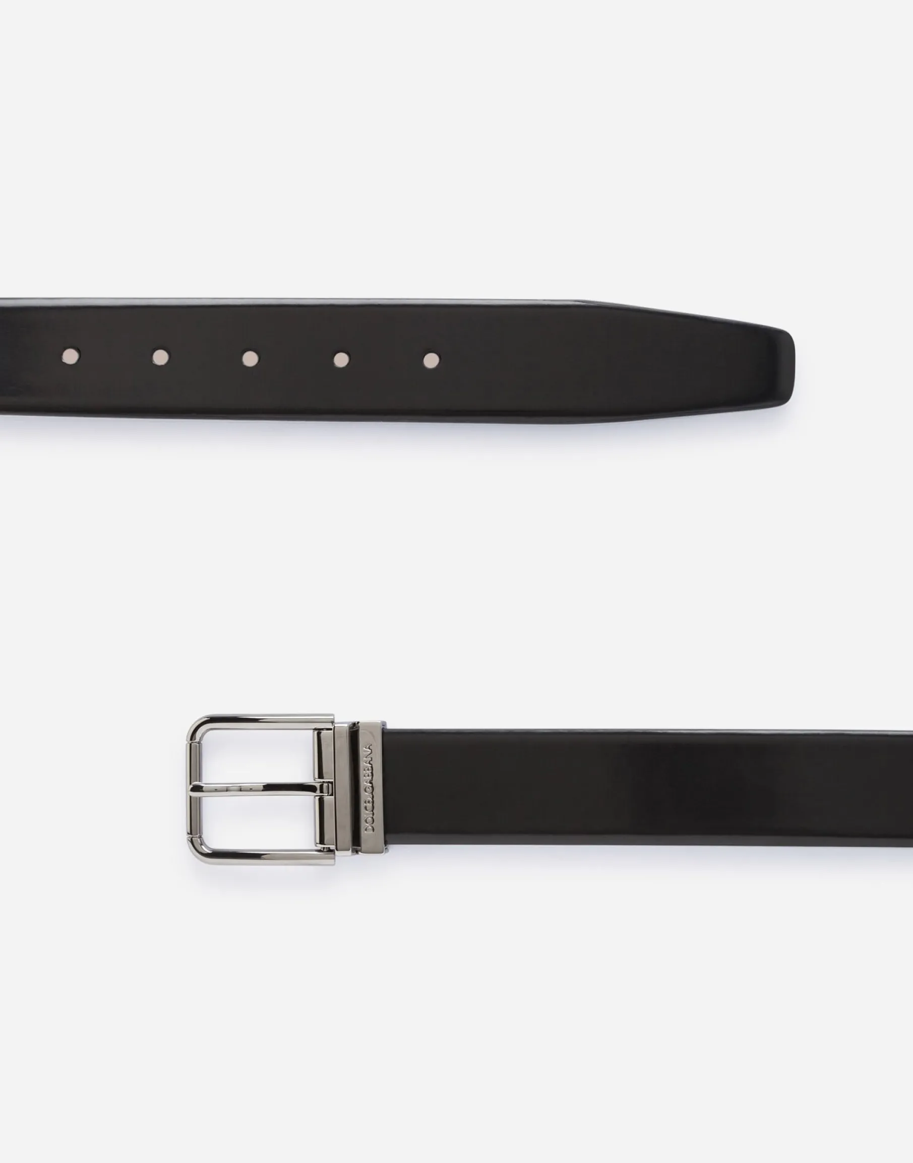 Brushed calfskin belt