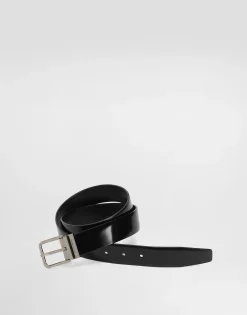 Brushed calfskin belt