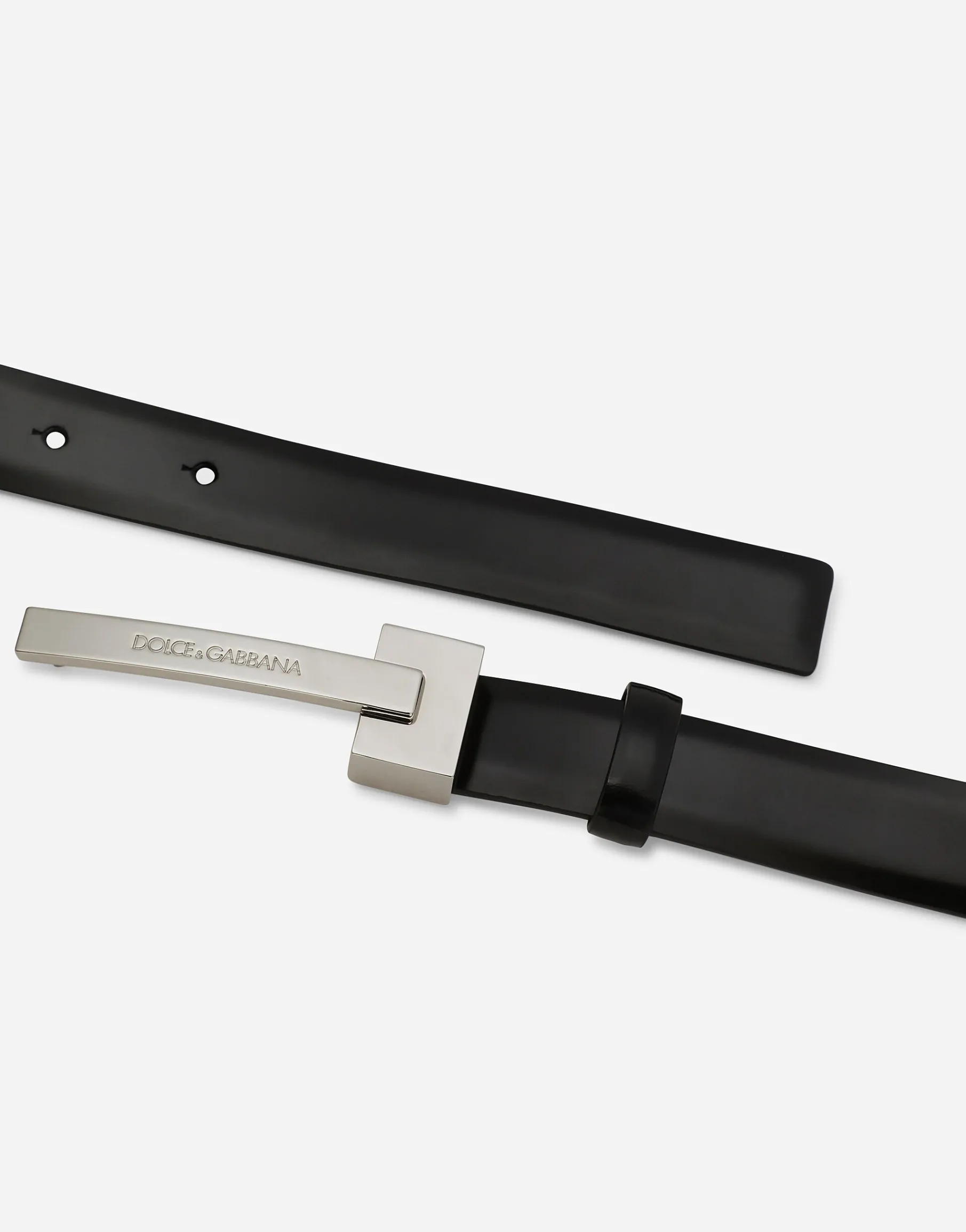 Brushed calfskin belt