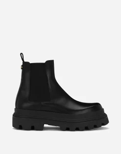 Brushed calfskin Chelsea boots