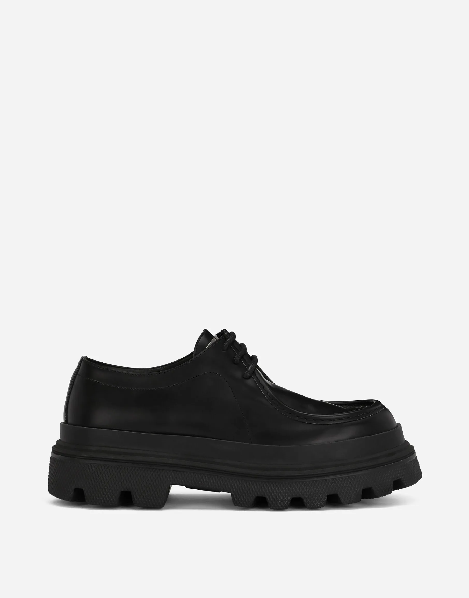 Brushed calfskin Derby shoes