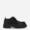 Brushed calfskin Derby shoes