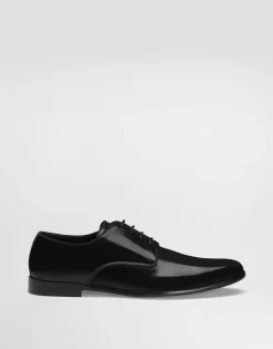 Brushed calfskin Derby shoes