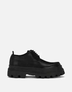 Brushed calfskin Derby shoes