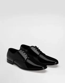 Brushed calfskin Derby shoes