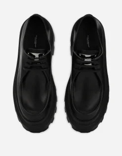 Brushed calfskin Derby shoes