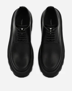 Brushed calfskin Derby shoes