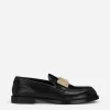 Brushed calfskin loafers