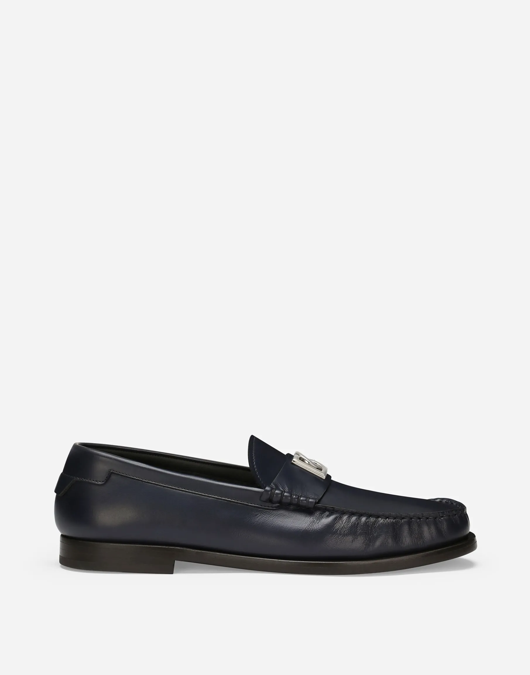 Brushed calfskin loafers