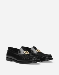 Brushed calfskin loafers