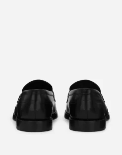 Brushed calfskin loafers
