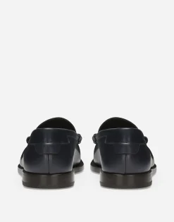 Brushed calfskin loafers