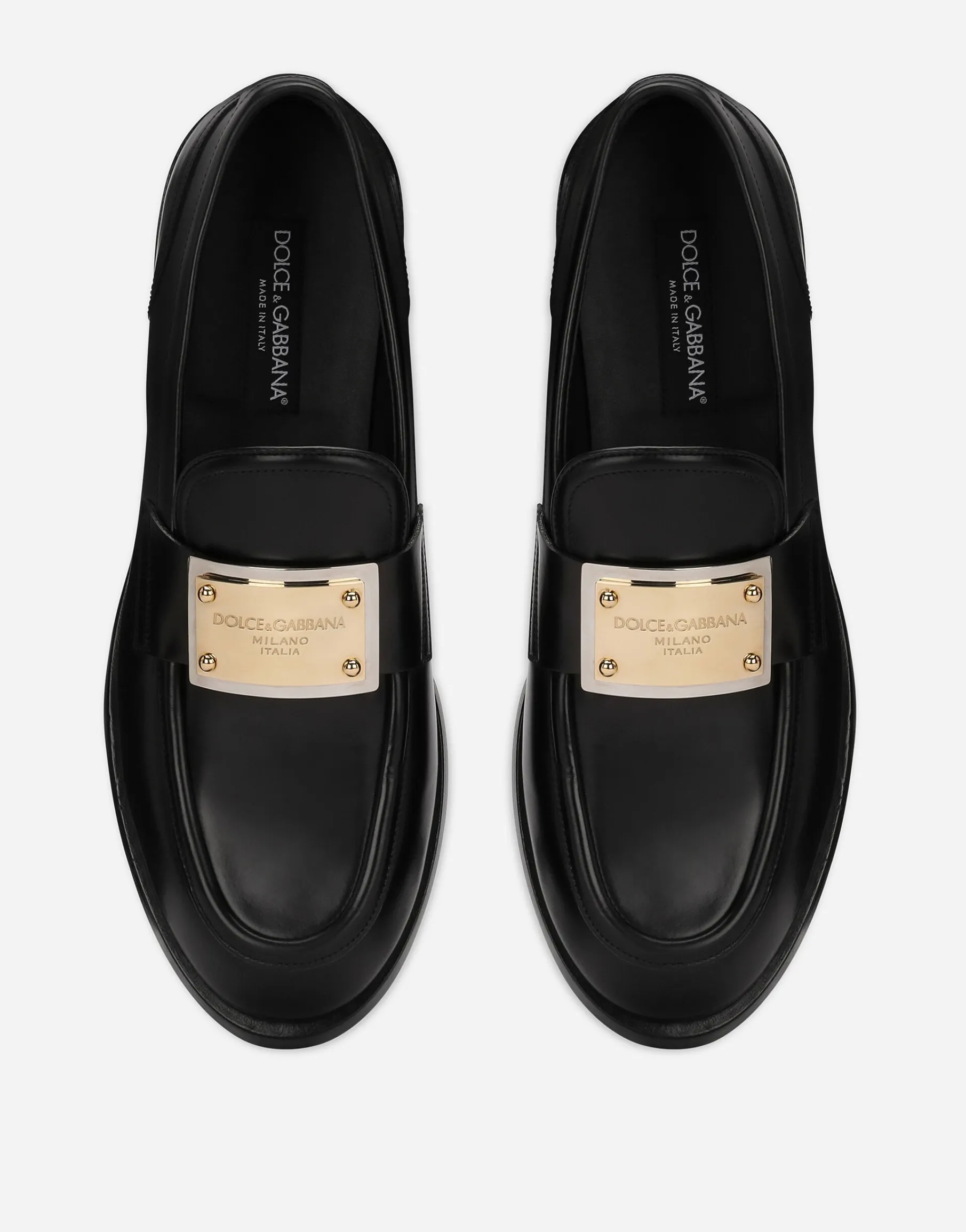 Brushed calfskin loafers