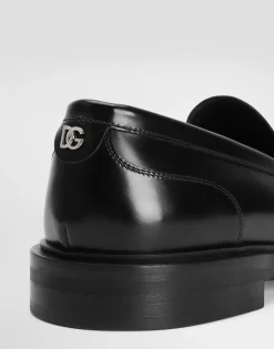 Brushed calfskin loafers