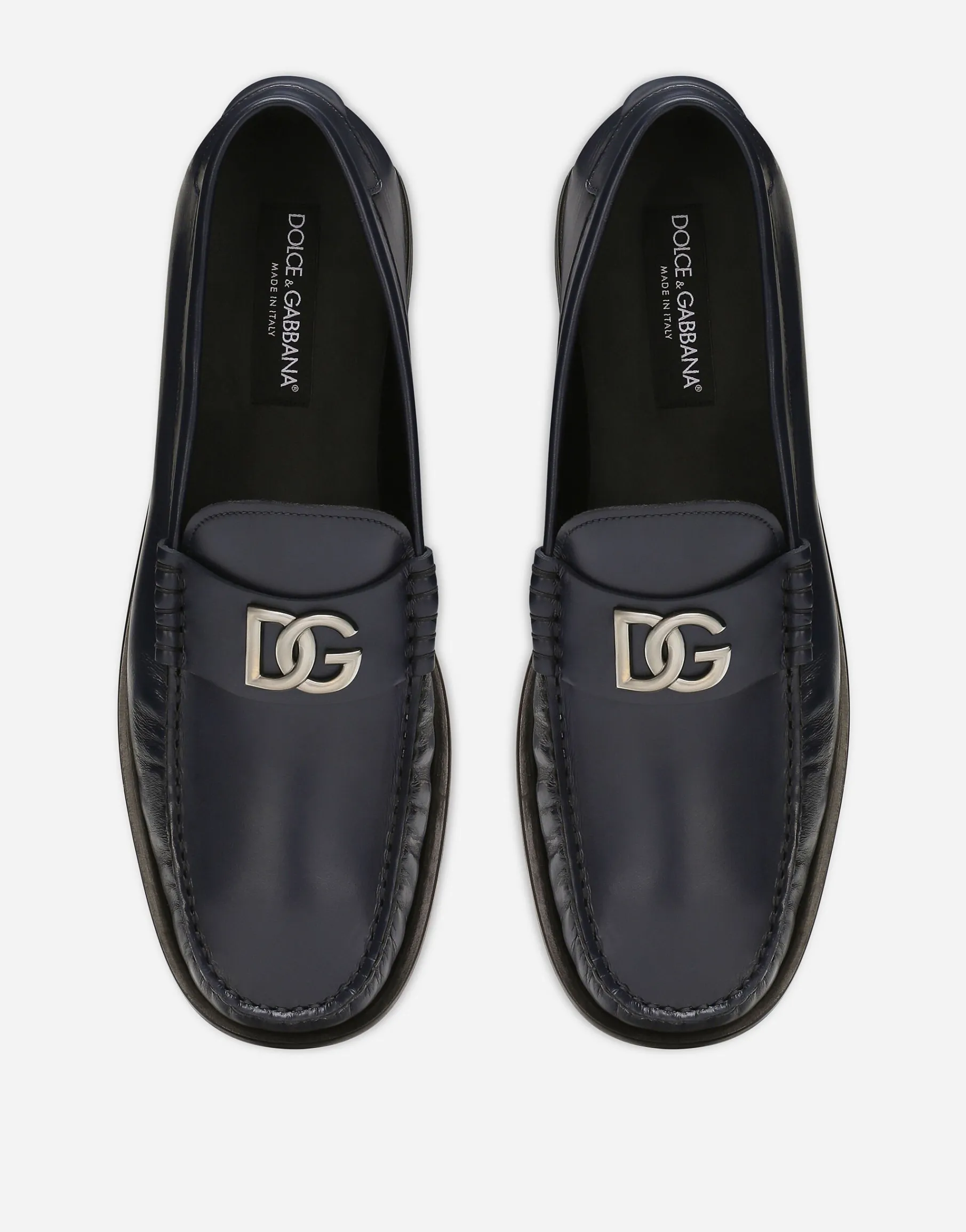 Brushed calfskin loafers
