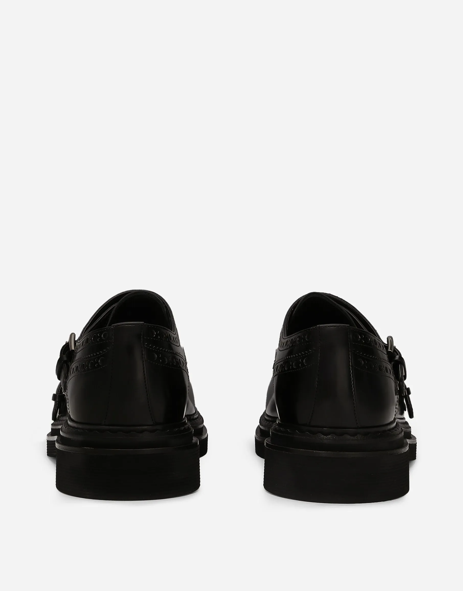 Brushed calfskin monkstrap shoes