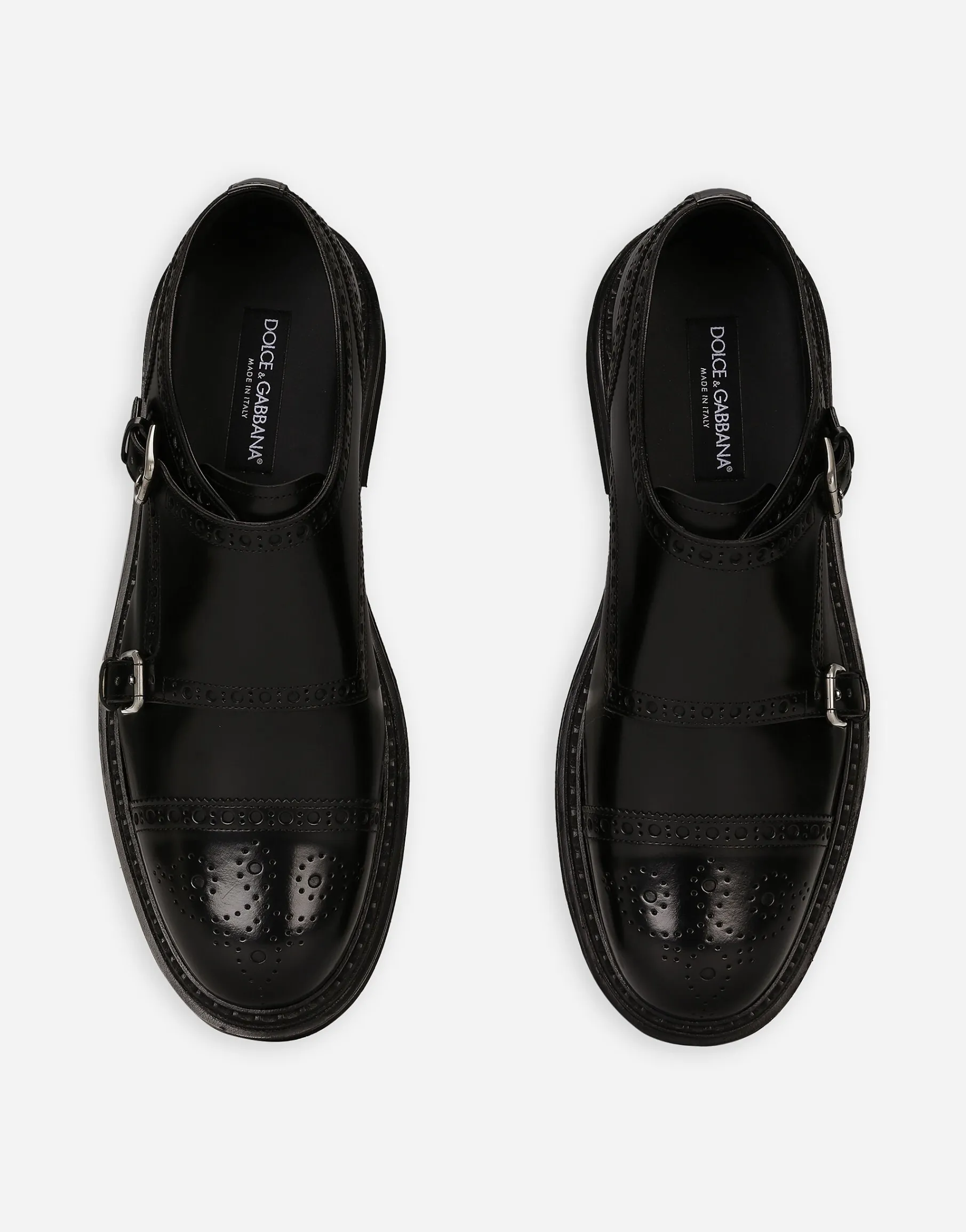 Brushed calfskin monkstrap shoes