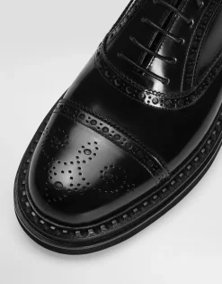 Brushed calfskin Oxfords