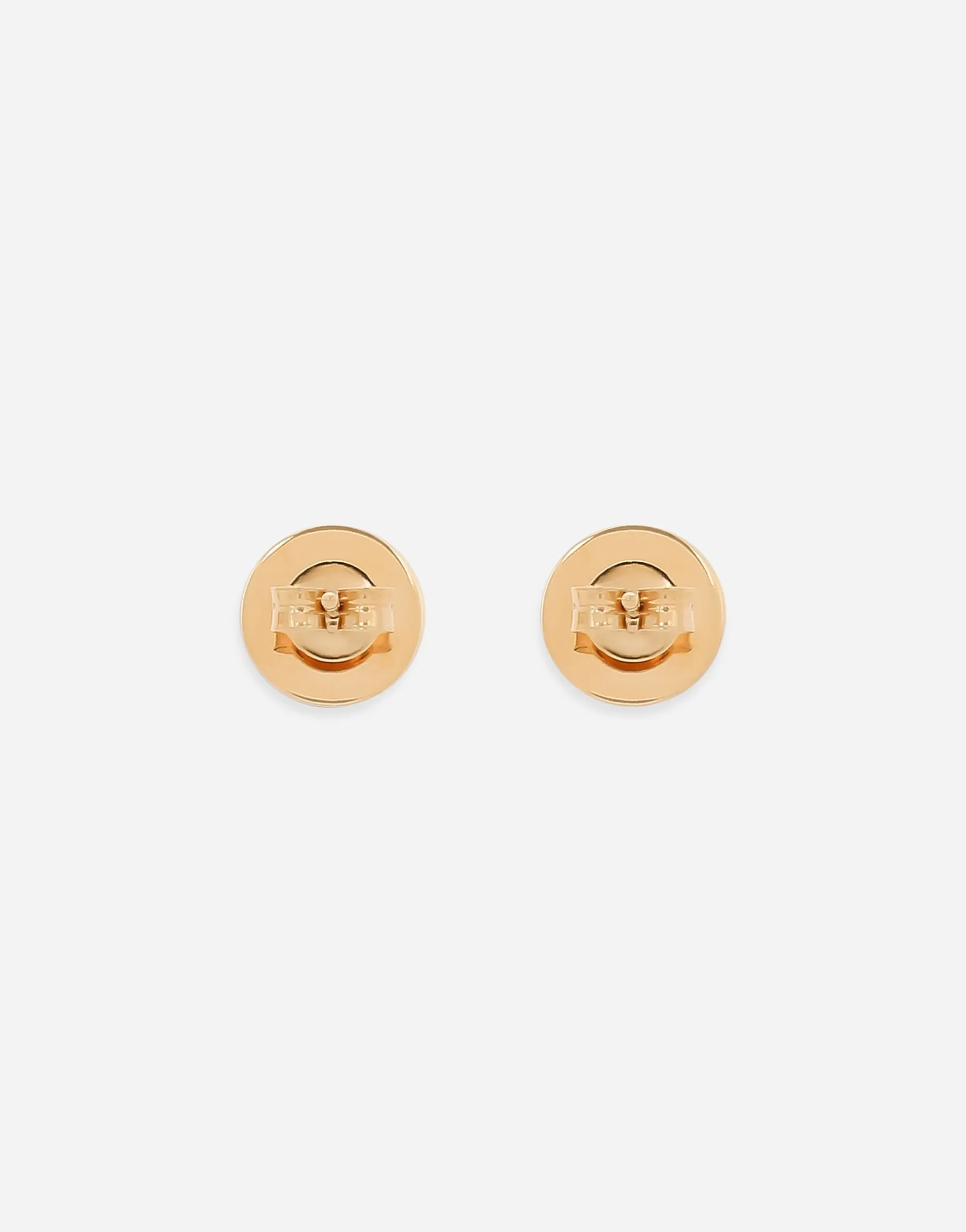 Butterfly-back earrings with logo