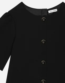 Cady dress with branded buttons