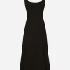 Calf-length cady dress