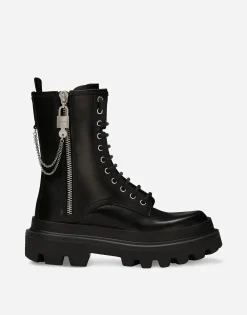 Calfskin ankle boots