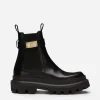 Calfskin ankle boots