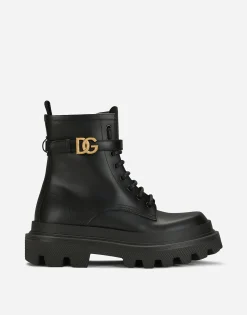 Calfskin ankle boots