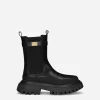 Calfskin ankle boots