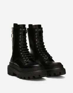 Calfskin ankle boots