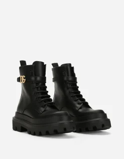 Calfskin ankle boots