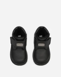 Calfskin ankle boots