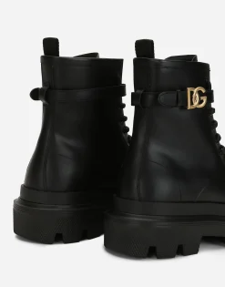 Calfskin ankle boots