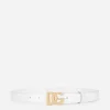 Calfskin belt with DG logo