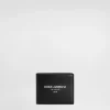Calfskin bifold wallet with logo
