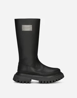 Calfskin boots