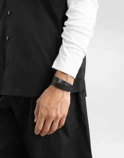 Calfskin bracelet with DG logo