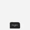 Calfskin card holder with logo