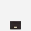 Calfskin card holder with branded plate