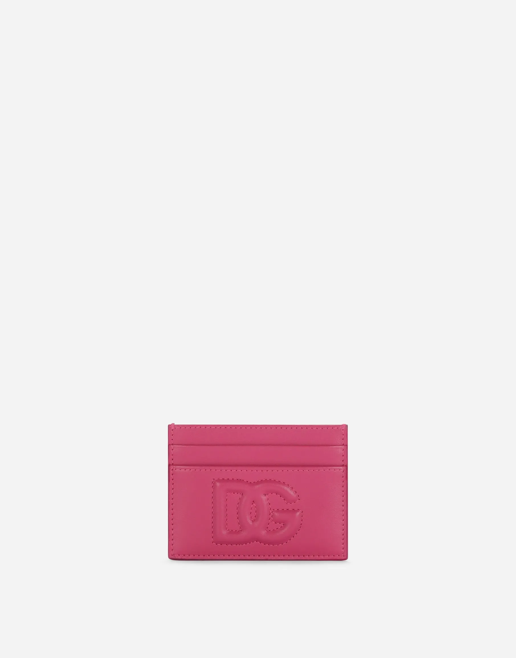 Calfskin card holder with DG Logo