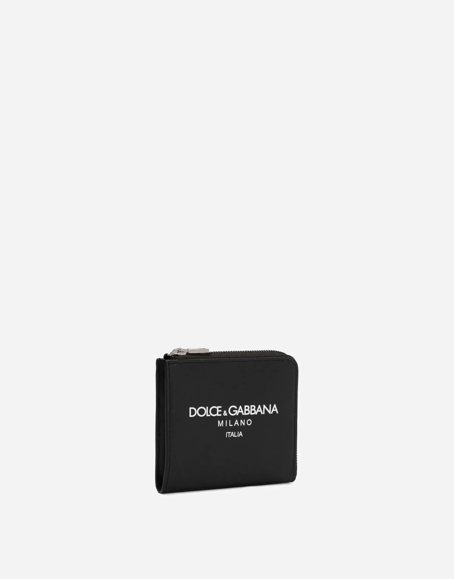 Calfskin card holder with logo