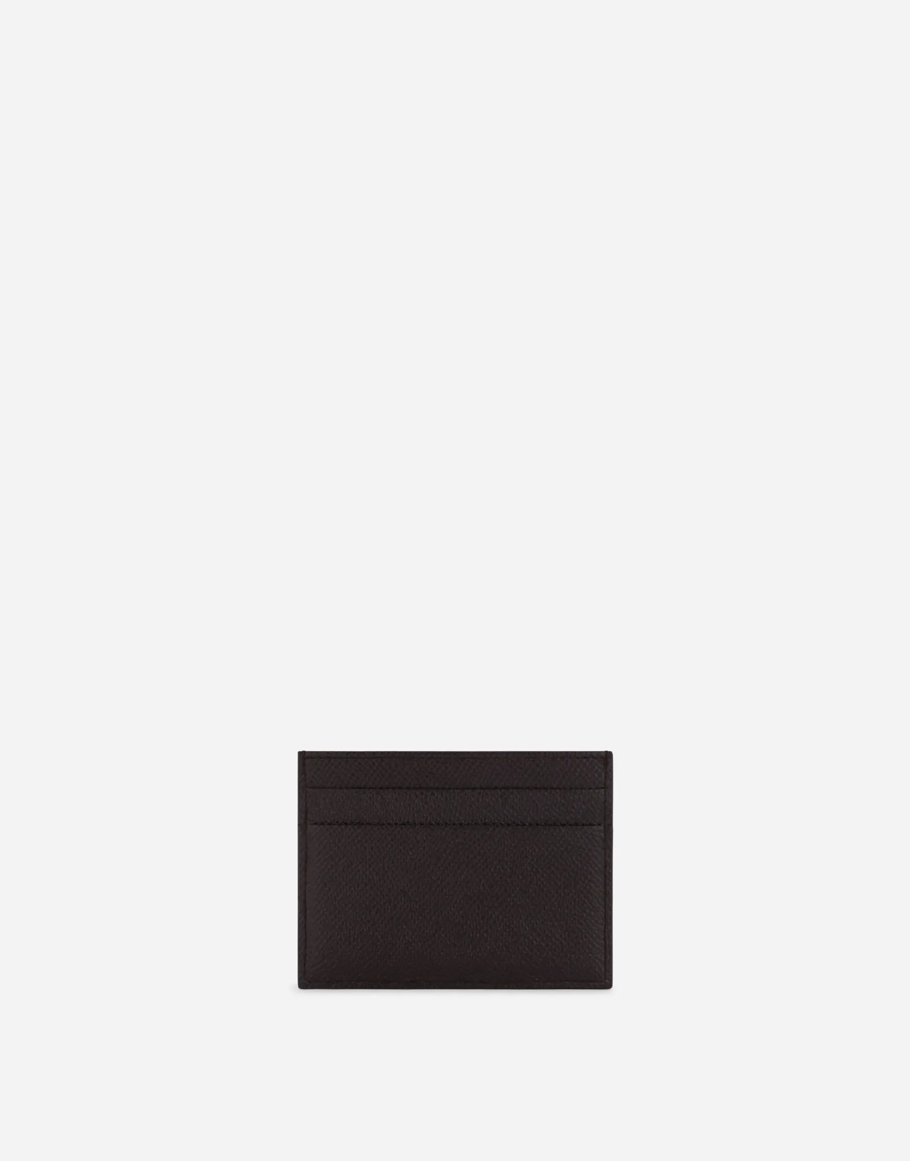 Calfskin card holder with branded plate