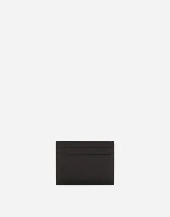 Calfskin card holder with DG logo