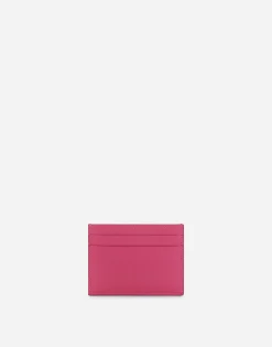 Calfskin card holder with DG Logo