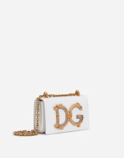 Calfskin DG Girls phone bag