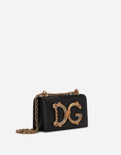 Calfskin DG Girls phone bag