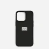 Calfskin iPhone 13 Pro cover with logo tag